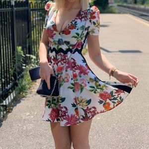Floral print summer dress